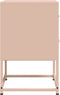vidaXL - Nachtkastje - 36x39x60,5 - cm - staal - roze