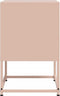 vidaXL - Nachtkastje - 36x39x60,5 - cm - staal - roze