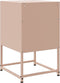 vidaXL - Nachtkastje - 36x39x60,5 - cm - staal - roze