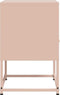 vidaXL - Nachtkastje - 36x39x60,5 - cm - staal - roze