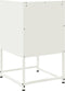 vidaXL - Nachtkastje - 36x39x60,5 - cm - staal - wit