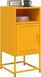 vidaXL - Nachtkastje - 36x39x78 - cm - staal - mosterdgeel
