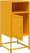 vidaXL - Nachtkastje - 36x39x78 - cm - staal - mosterdgeel