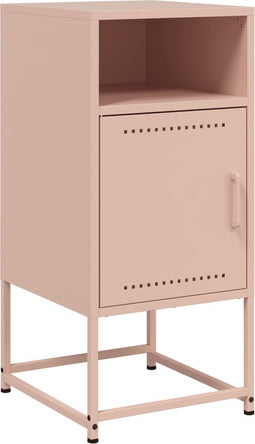 vidaXL - Nachtkastje - 36x39x78 - cm - staal - roze