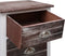 vidaXL - Nachtkastje - 38x28x45 - cm - paulowniahout - bruin - en - wit