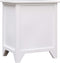 vidaXL - Nachtkastje - 38x28x45 - cm - paulowniahout - wit