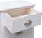 vidaXL - Nachtkastje - 38x28x45 - cm - paulowniahout - wit