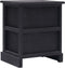 vidaXL - Nachtkastje - 38x28x45 - cm - paulowniahout - zwart