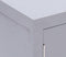 vidaXL - Nachtkastje - 38x28x52 - cm - paulowniahout - grijs
