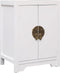 vidaXL - Nachtkastje - 38x28x52 - cm - paulowniahout - wit