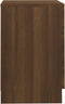 vidaXL - Nachtkastje - 38x35x56 - cm - bewerkt - hout - bruin - eikenkleur