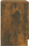 vidaXL - Nachtkastje - 38x35x56 - cm - bewerkt - hout - gerookt - eikenkleurig