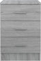 vidaXL - Nachtkastje - 38x35x56 - cm - bewerkt - hout - grijs - sonoma - eikenkleurig