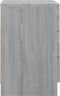 vidaXL - Nachtkastje - 38x35x56 - cm - bewerkt - hout - grijs - sonoma - eikenkleurig
