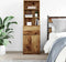 vidaXL - Nachtkastje - 39x35x125 - cm - bewerkt - hout - oud - houtkleurig