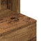 vidaXL - Nachtkastje - 39x35x125 - cm - bewerkt - hout - oud - houtkleurig