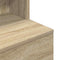 vidaXL - Nachtkastje - 39x35x125 - cm - bewerkt - hout - sonoma - eikenkleurig