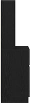vidaXL - Nachtkastje - 39x35x125 - cm - bewerkt - hout - wit