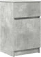 vidaXL - Nachtkastje - 39x35x65 - cm - bewerkt - hout - betongrijs