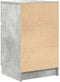 vidaXL - Nachtkastje - 39x35x65 - cm - bewerkt - hout - betongrijs