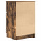 vidaXL - Nachtkastje - 39x35x65 - cm - bewerkt - hout - gerookt - eikenkleurig