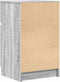 vidaXL - Nachtkastje - 39x35x65 - cm - bewerkt - hout - grijs - sonoma - eikenkleur