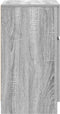 vidaXL - Nachtkastje - 39x35x65 - cm - bewerkt - hout - grijs - sonoma - eikenkleur