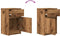 vidaXL - Nachtkastje - 39x35x65 - cm - bewerkt - hout - oud - houtkleurig