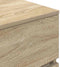 vidaXL - Nachtkastje - 39x35x65 - cm - bewerkt - hout - sonoma - eikenkleurig