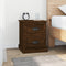 vidaXL - Nachtkastje - 39x39x47,5 - cm - bewerkt - hout - bruin - eikenkleur