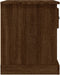 vidaXL - Nachtkastje - 39x39x47,5 - cm - bewerkt - hout - bruin - eikenkleur