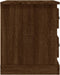 vidaXL - Nachtkastje - 39x39x47,5 - cm - bewerkt - hout - bruin - eikenkleur