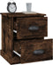 vidaXL - Nachtkastje - 39x39x47,5 - cm - bewerkt - hout - gerookt - eiken