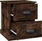 vidaXL - Nachtkastje - 39x39x47,5 - cm - bewerkt - hout - gerookt - eiken