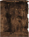 vidaXL - Nachtkastje - 39x39x47,5 - cm - bewerkt - hout - gerookt - eiken
