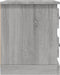 vidaXL - Nachtkastje - 39x39x47,5 - cm - bewerkt - hout - grijs - sonoma - eikenkleur