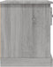 vidaXL - Nachtkastje - 39x39x47,5 - cm - bewerkt - hout - grijs - sonoma - eikenkleur