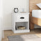 vidaXL - Nachtkastje - 39x39x47,5 - cm - bewerkt - hout - hoogglans - wit