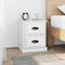vidaXL - Nachtkastje - 39x39x47,5 - cm - bewerkt - hout - hoogglans - wit