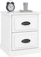 vidaXL - Nachtkastje - 39x39x47,5 - cm - bewerkt - hout - hoogglans - wit