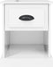 vidaXL - Nachtkastje - 39x39x47,5 - cm - bewerkt - hout - hoogglans - wit