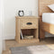 vidaXL - Nachtkastje - 39x39x47,5 - cm - bewerkt - hout - sonoma - eikenkleurig