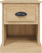 vidaXL - Nachtkastje - 39x39x47,5 - cm - bewerkt - hout - sonoma - eikenkleurig