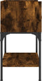vidaXL - Nachtkastje - 40,5x31x60 - cm - bewerkt - hout - gerookt - eikenkleurig