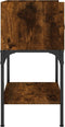 vidaXL - Nachtkastje - 40,5x31x60 - cm - bewerkt - hout - gerookt - eikenkleurig