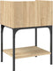 vidaXL - Nachtkastje - 40,5x31x60 - cm - bewerkt - hout - sonoma - eikenkleurig