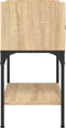 vidaXL - Nachtkastje - 40,5x31x60 - cm - bewerkt - hout - sonoma - eikenkleurig