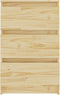 vidaXL - Nachtkastje - 40x29,5x64 - cm - massief - grenenhout