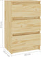 vidaXL - Nachtkastje - 40x29,5x64 - cm - massief - grenenhout