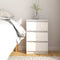 vidaXL - Nachtkastje - 40x29,5x64 - cm - massief - grenenhout - wit
